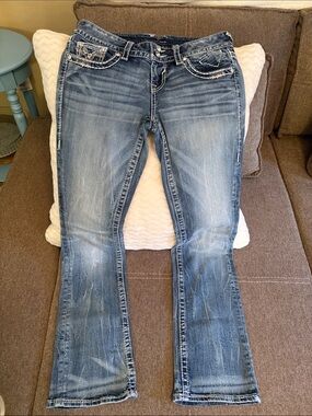 Vigoss Light Blue Washed Flare Jeans